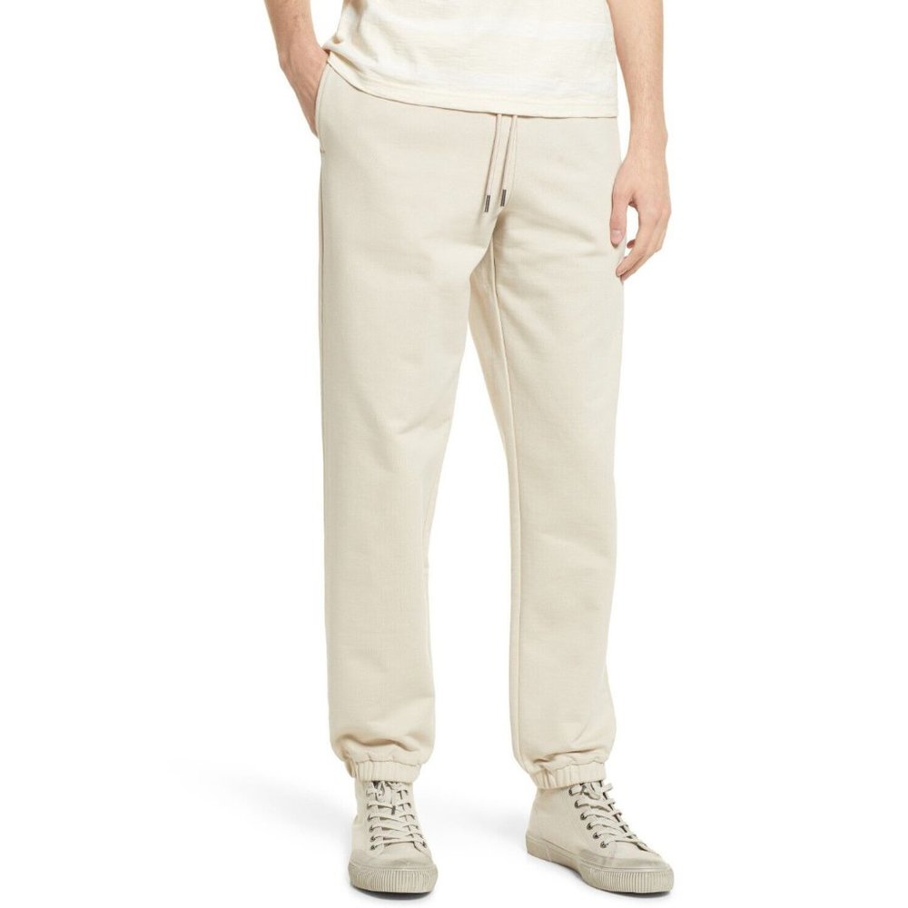 Closed Organic Cotton Joggers in Antique White Size Medium